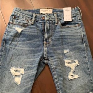 Boys distressed denim shorts new never worn